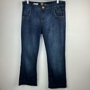 KUT from the Kloth MAGGY Flare Jeans Size 10 Denim STYLE#KP742MA1 Flare Jeans
